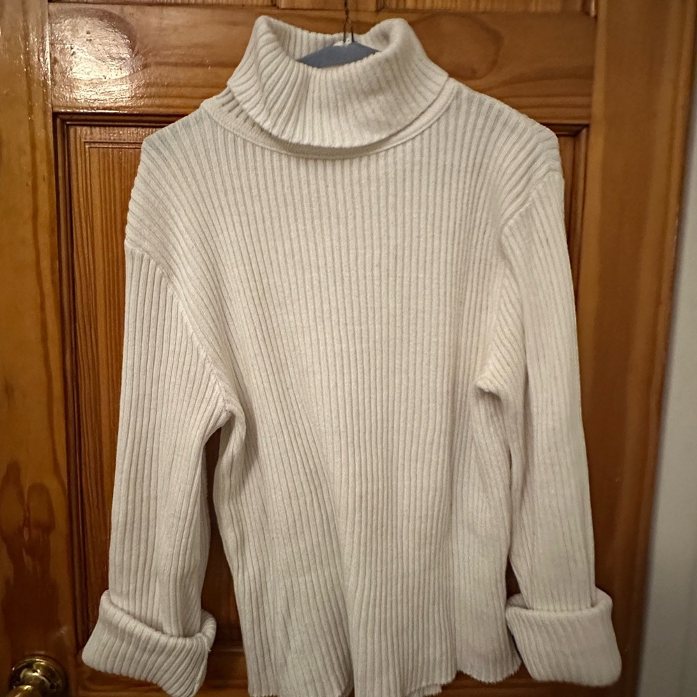 Sonoma Women's Ivory Cowl Neck Sweater